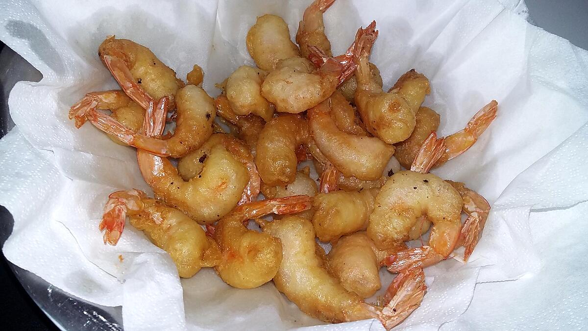 recette Beignets de crevettes