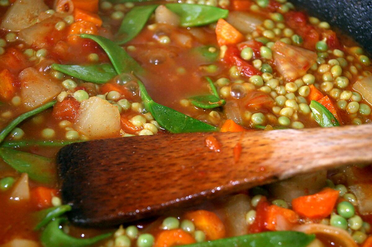 recette Tajine de Boulettes aux petits pois et épices