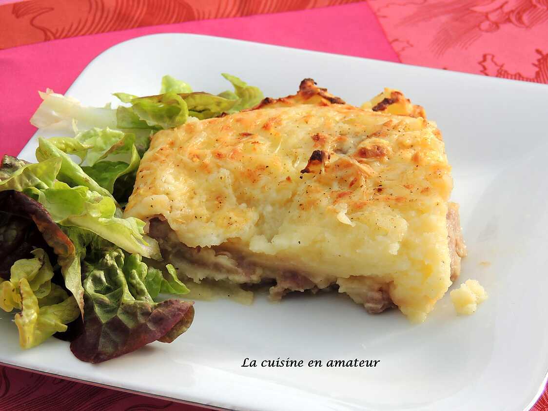 Recette de Parmentier à la chair à saucisse