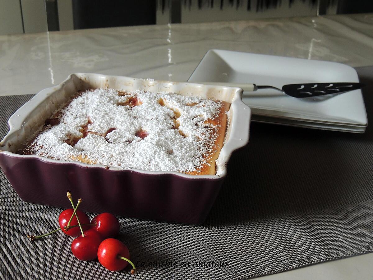 recette Gâteau mousse aux cerises