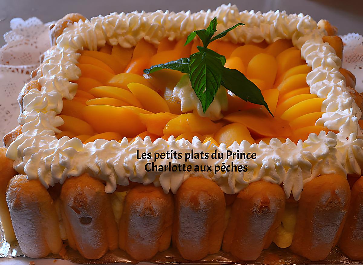 recette CHARLOTTE AUX PECHES