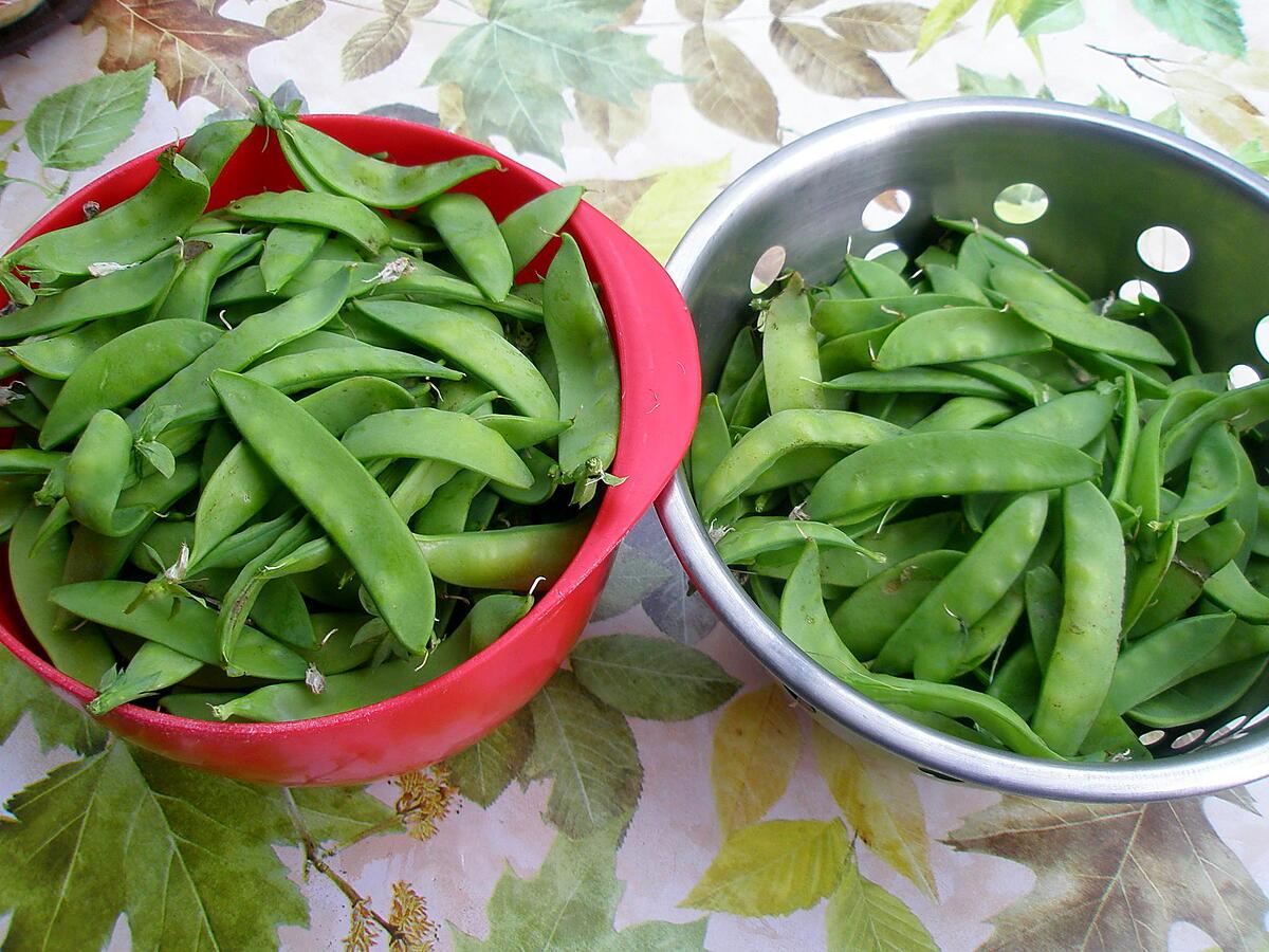 recette Poêlée de pois gourmands aux lardons