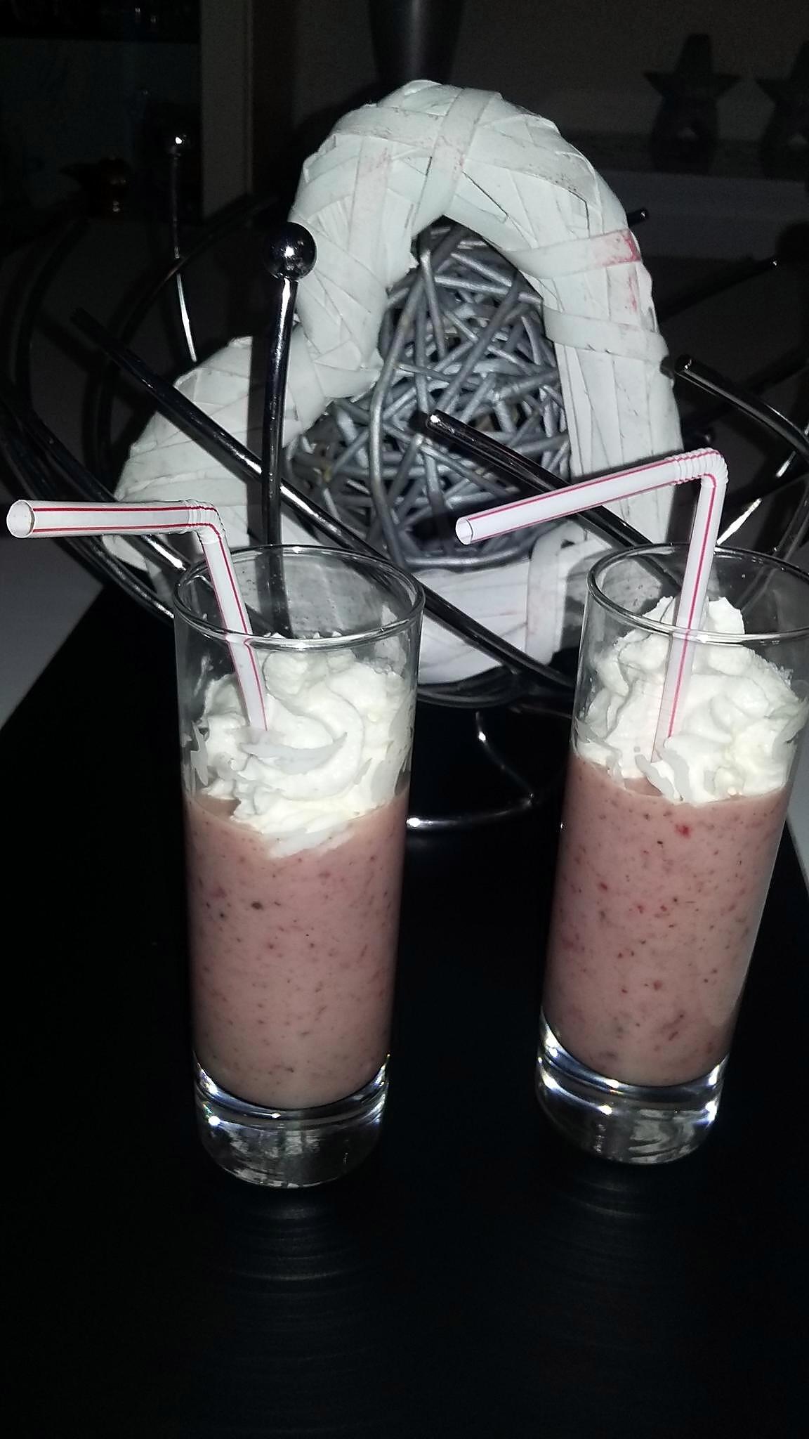 recette Milk shake a la banane, fraise et au citron