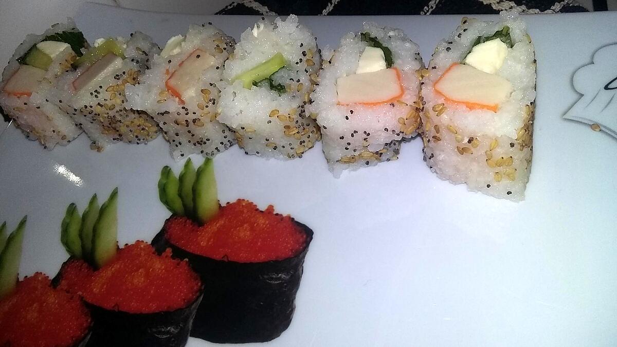 recette Sushis makis sans feuilles d'algues