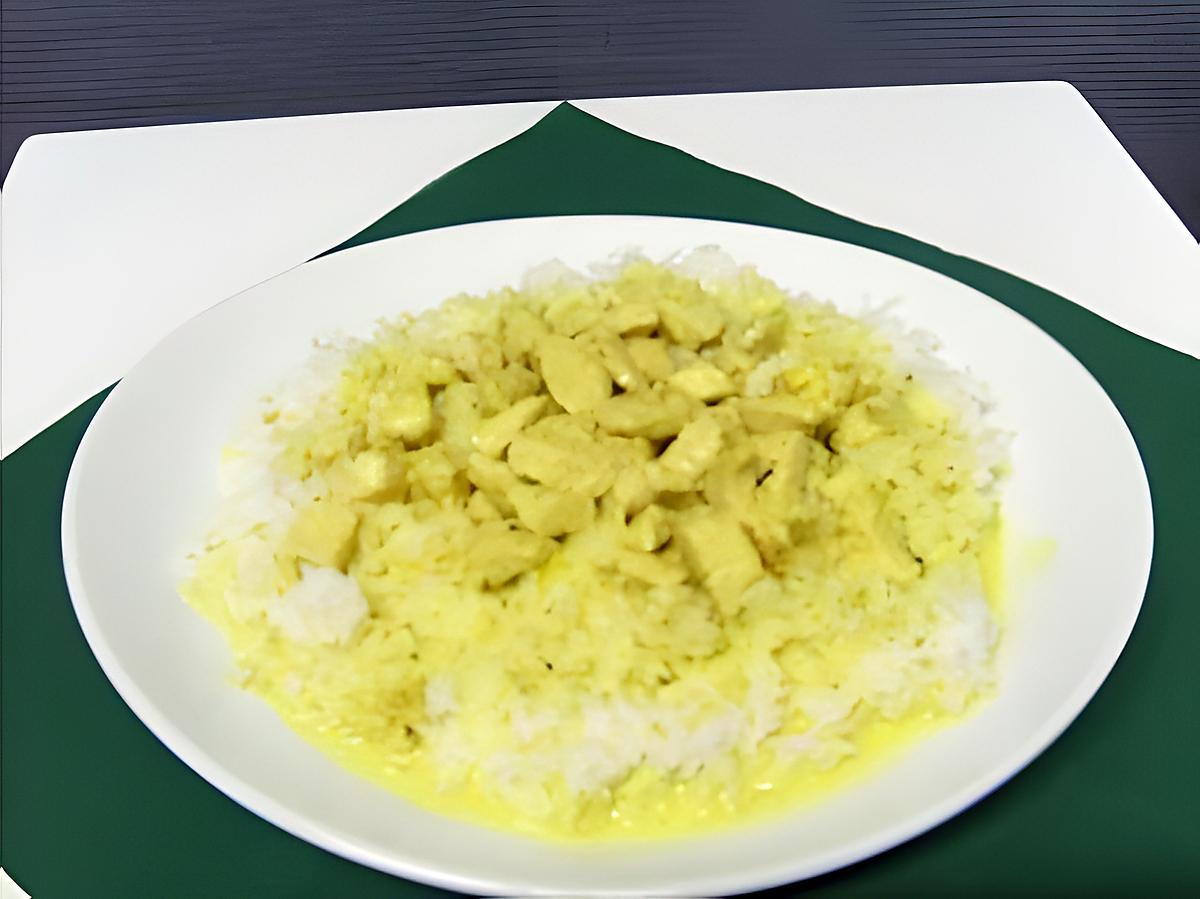 recette Emincé de volaille sauce curry