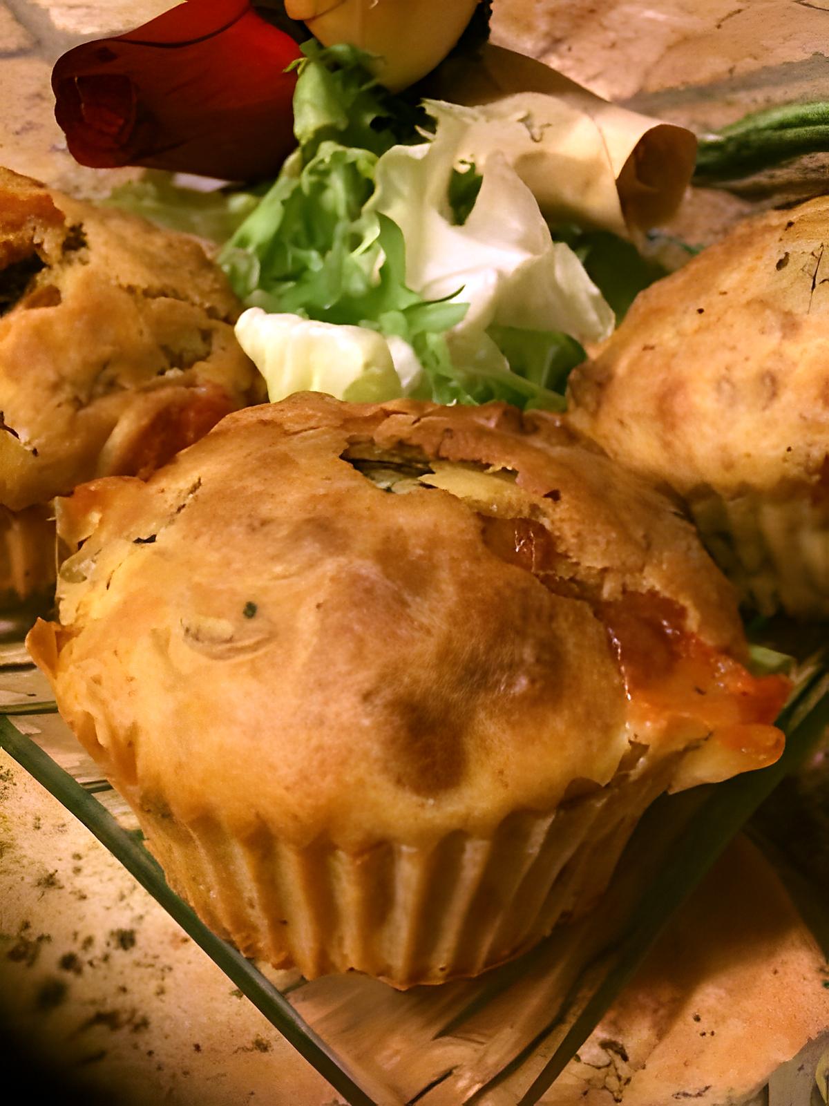 recette MUFFINS  AUX  POIREAUX  ET  A  L'OIGNON