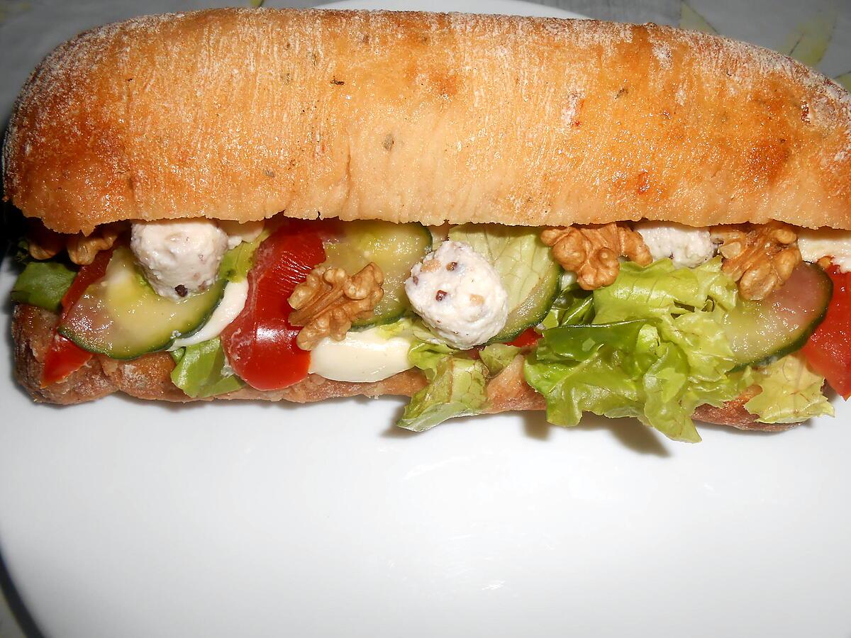 recette UN PETIT SANDWICH LEGER