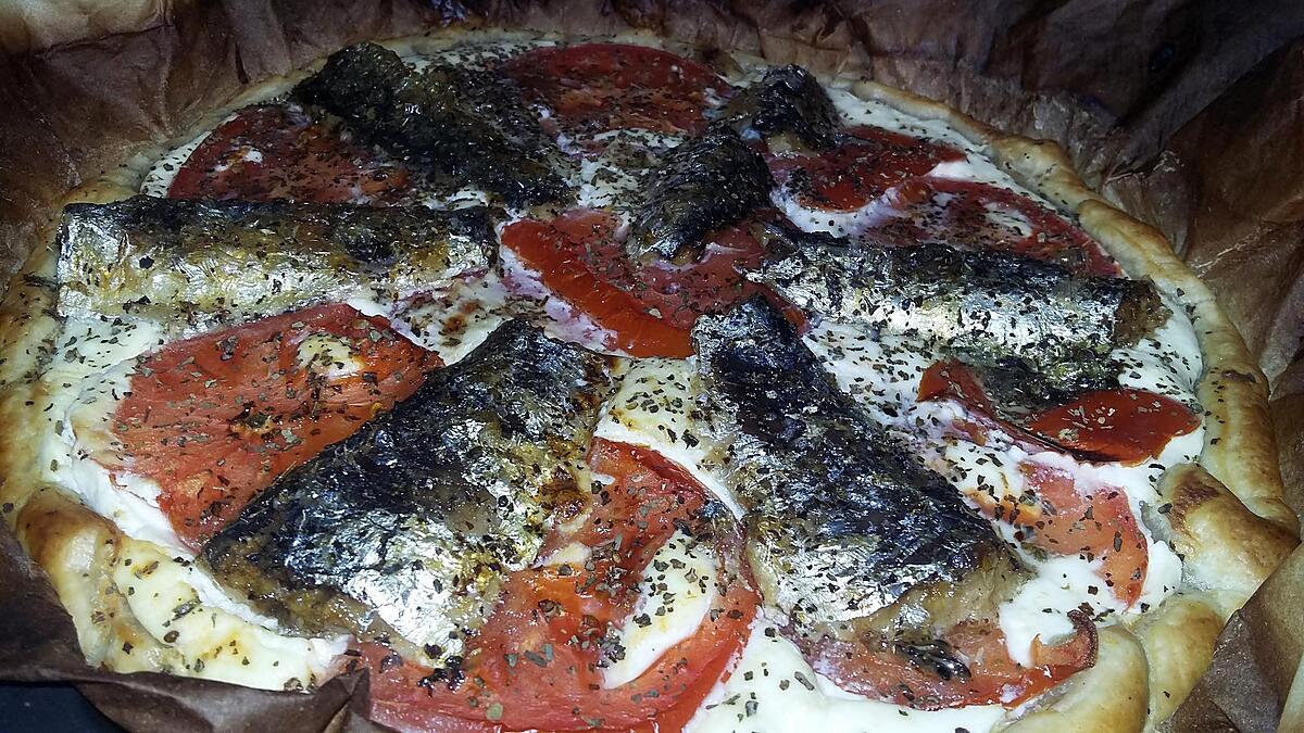 recette Tarte a la ricotta et a la sardine