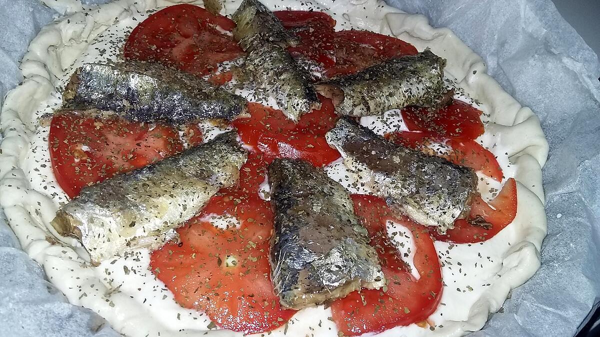 recette Tarte a la ricotta et a la sardine