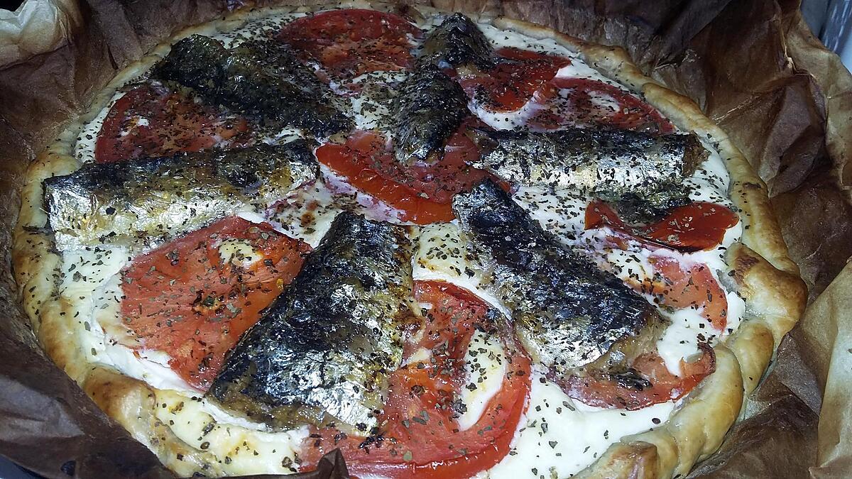 recette Tarte a la ricotta et a la sardine