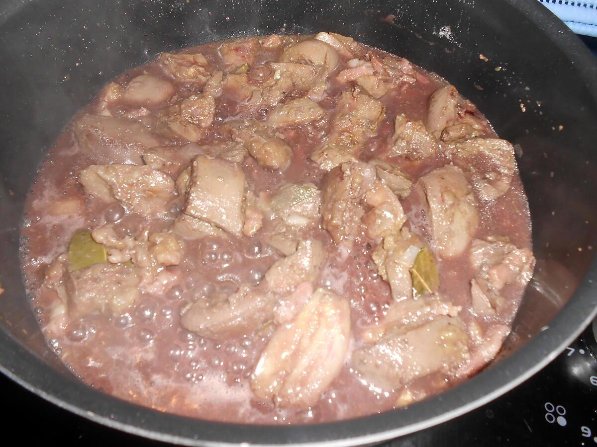 recette ROGNONS DE PORC SAUCE AU VIN