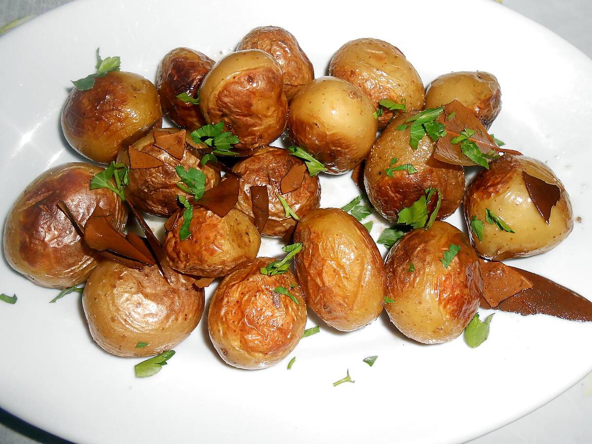 recette POMMES DE TERRE GRENAILLE ROTIES AU LAURIER