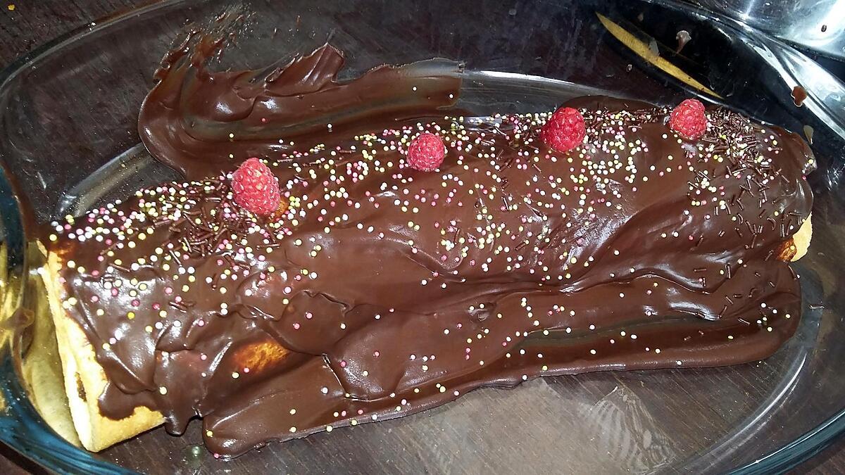 recette Bûche au chocolat et au Nutella de TONTON