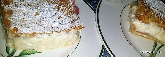 recette Kremšnita- Mille feuille croate / slovène