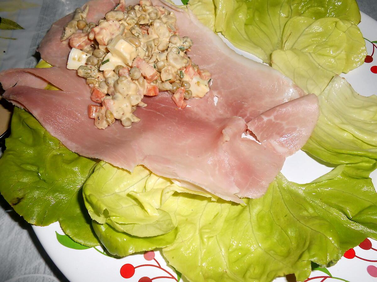 recette UNE SALADE GOURMANDE POUR CE SOIR