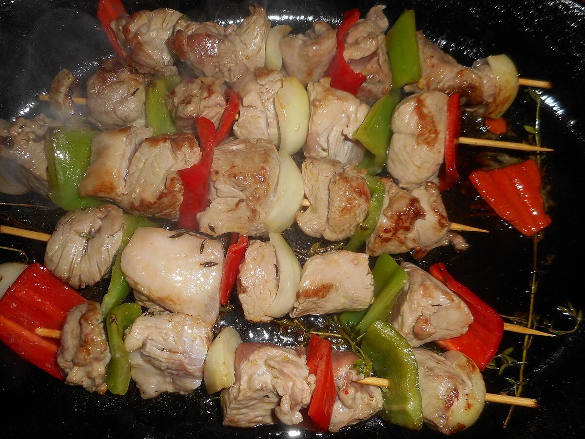 recette Couscous aux brochettes d agneau,poulets et merguez