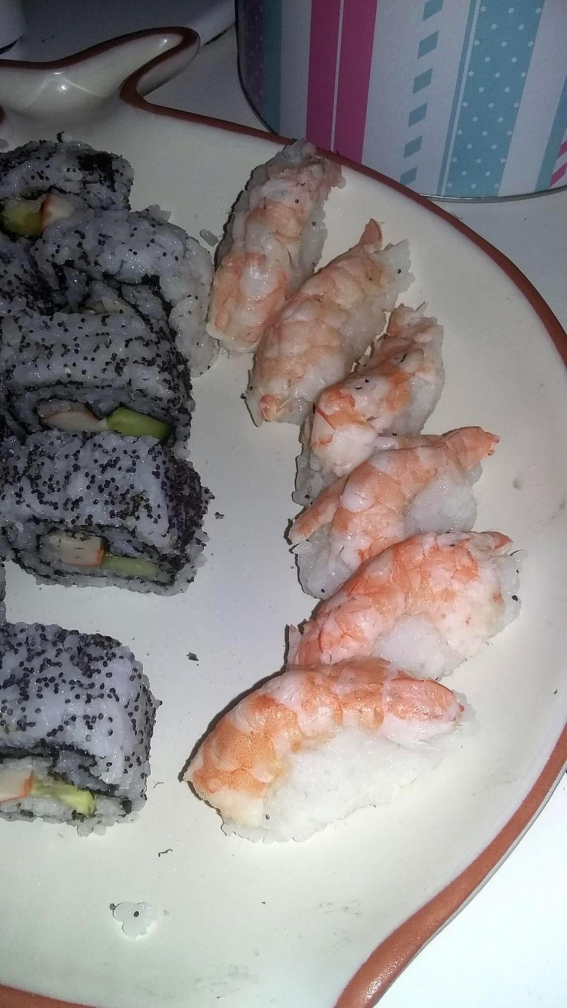 recette Nigiri aux crevettes