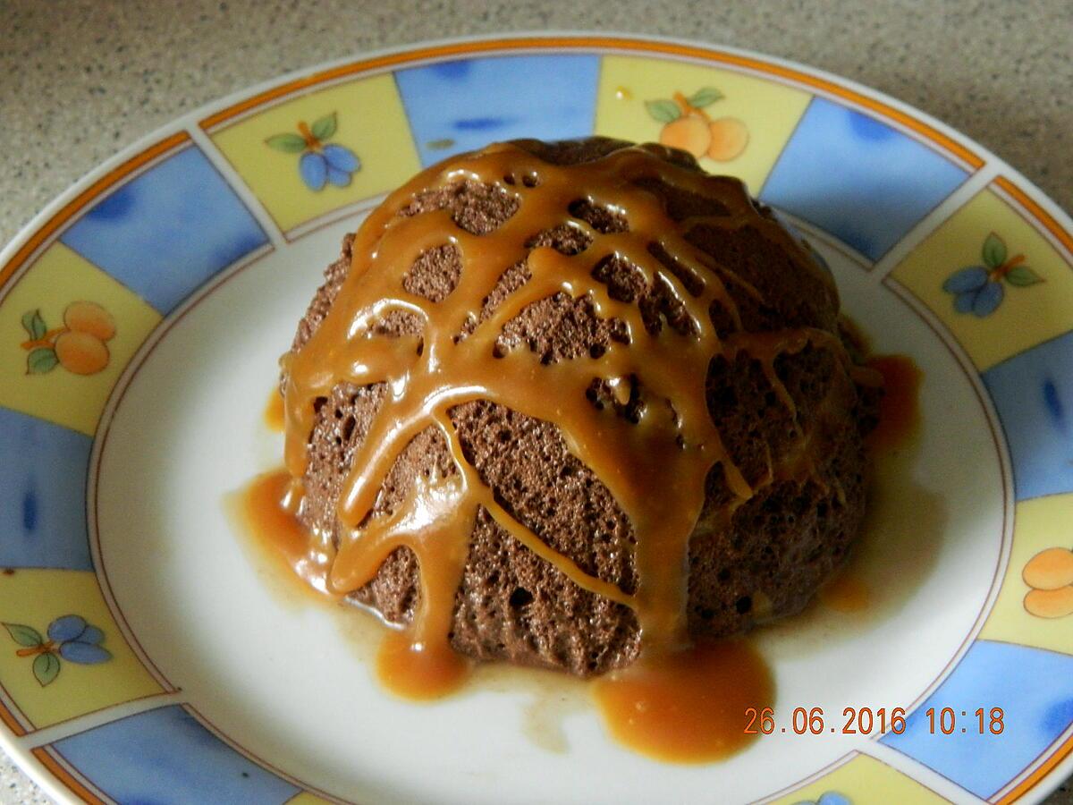 recette Dôme mousse chocolat et coeur caramel beurre salé