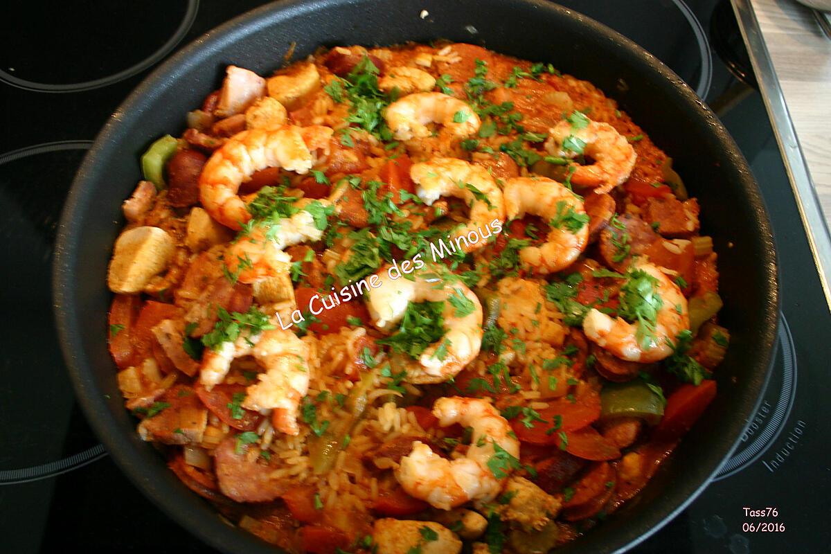 recette Jam balaya Cajun ou la Paella de nos ancêtres Acadiens de Louisiane