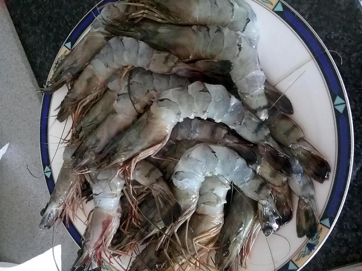 recette Gambas à l' Ail et Persil