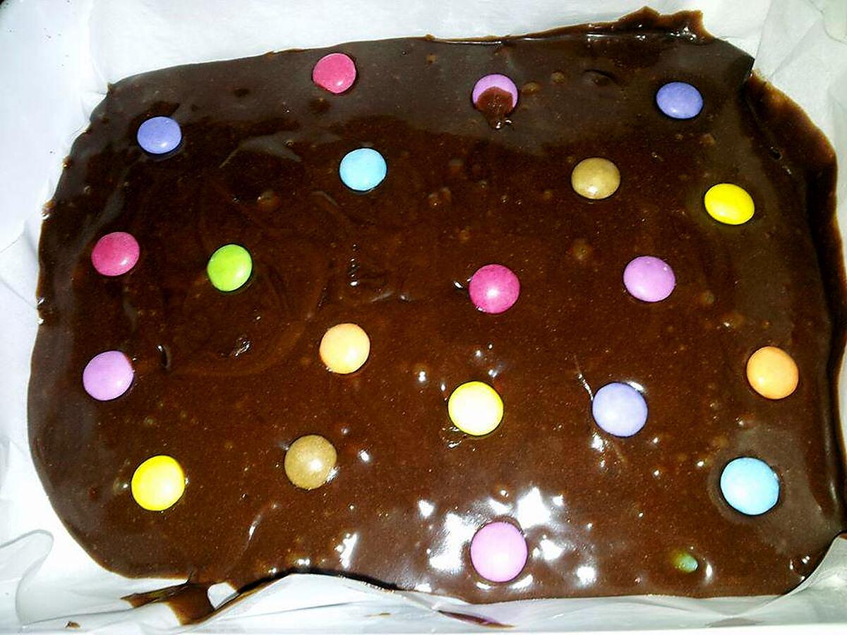 recette Gâteau au nutella et smarties décorer théme animaux