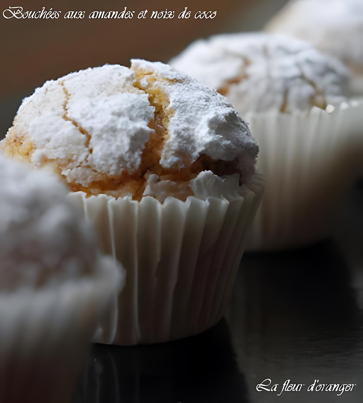 recette Bouchées aux amandes et noix de coco