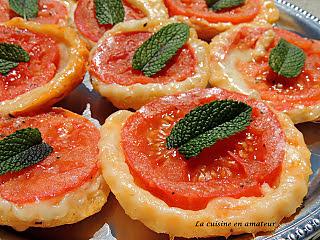recette Mini Tatin tomate mozzarella