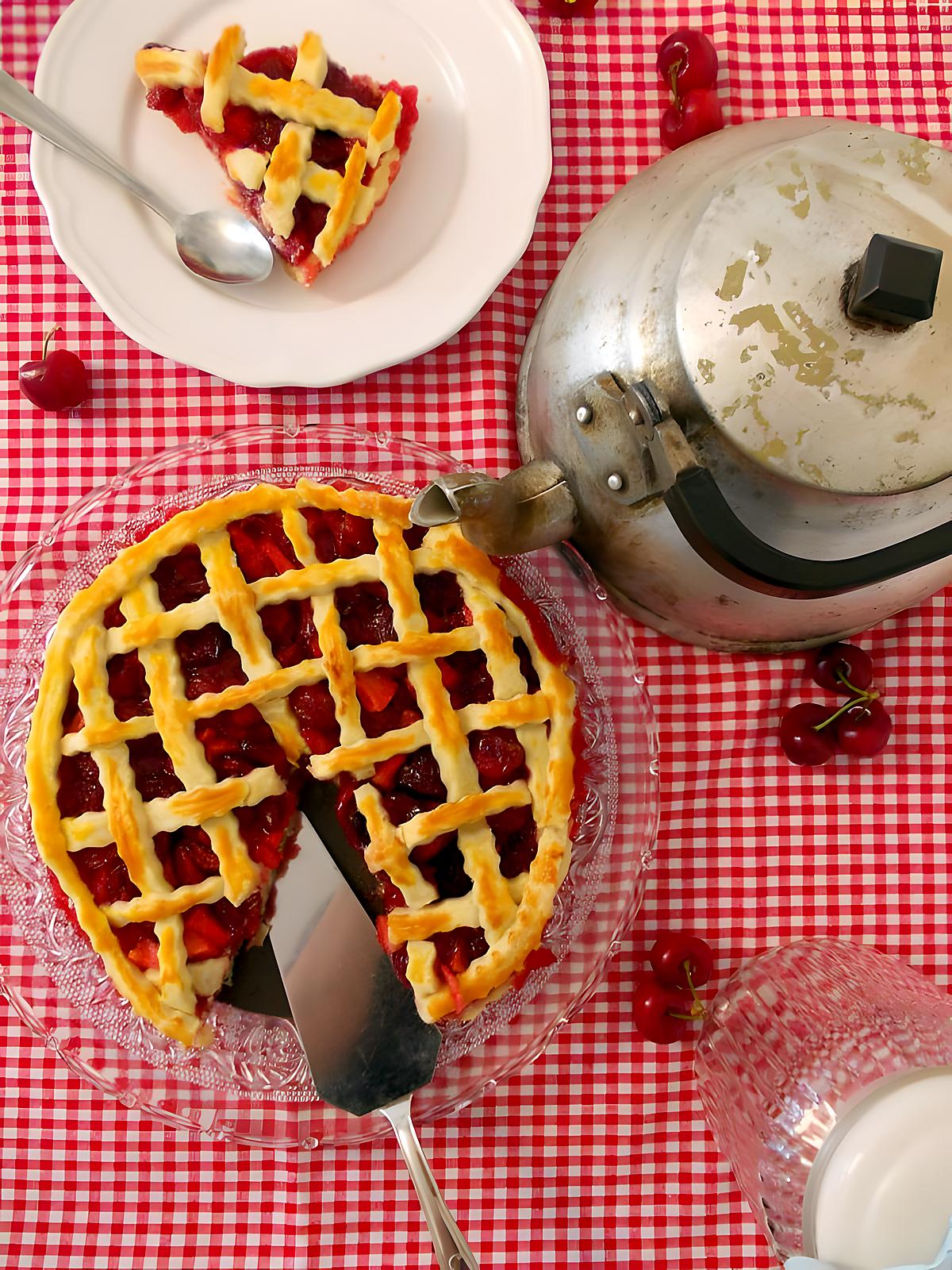 recette Cherry pie (tarte à la cerise)