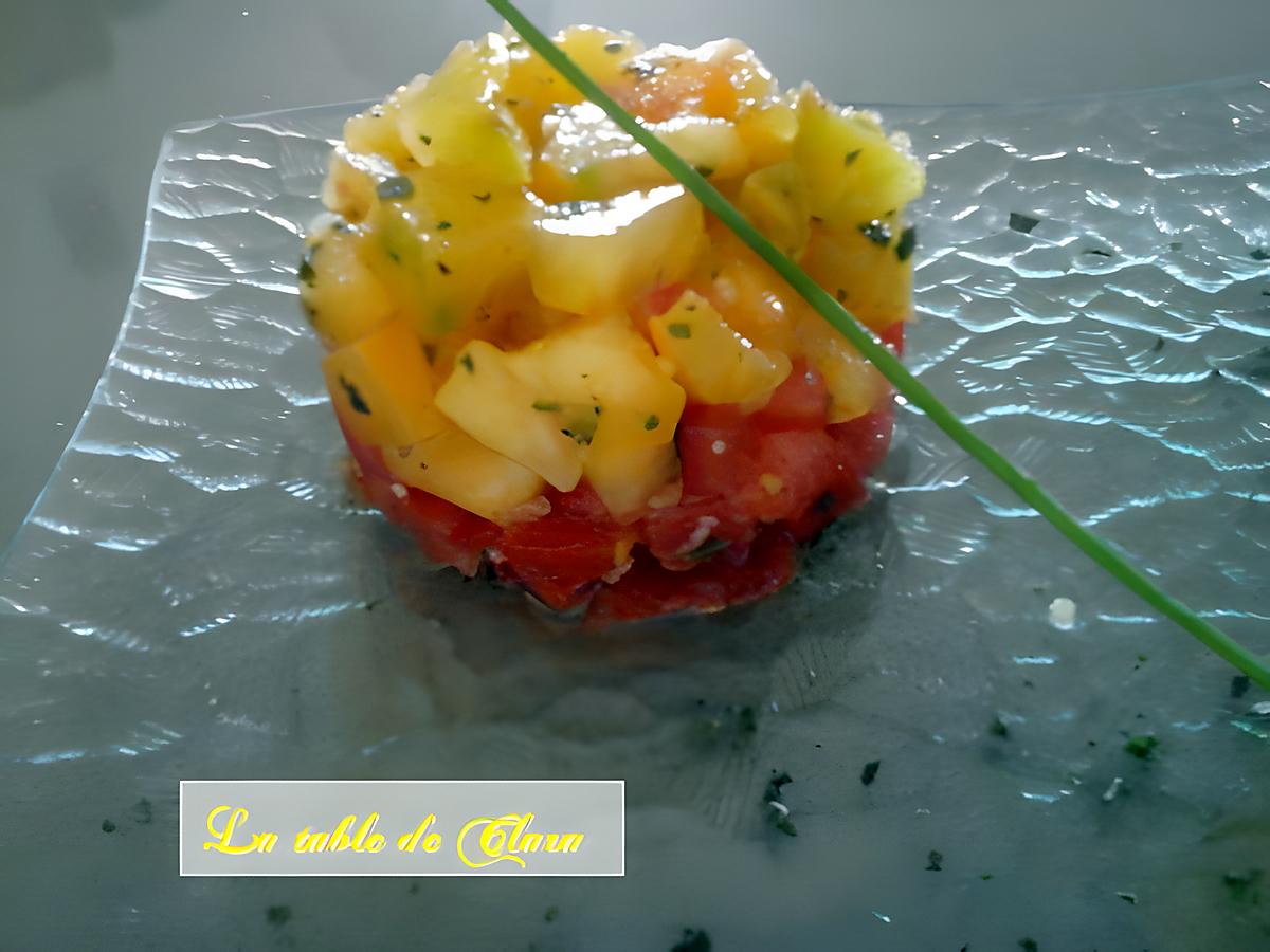 recette Tartare aux 2 tomates