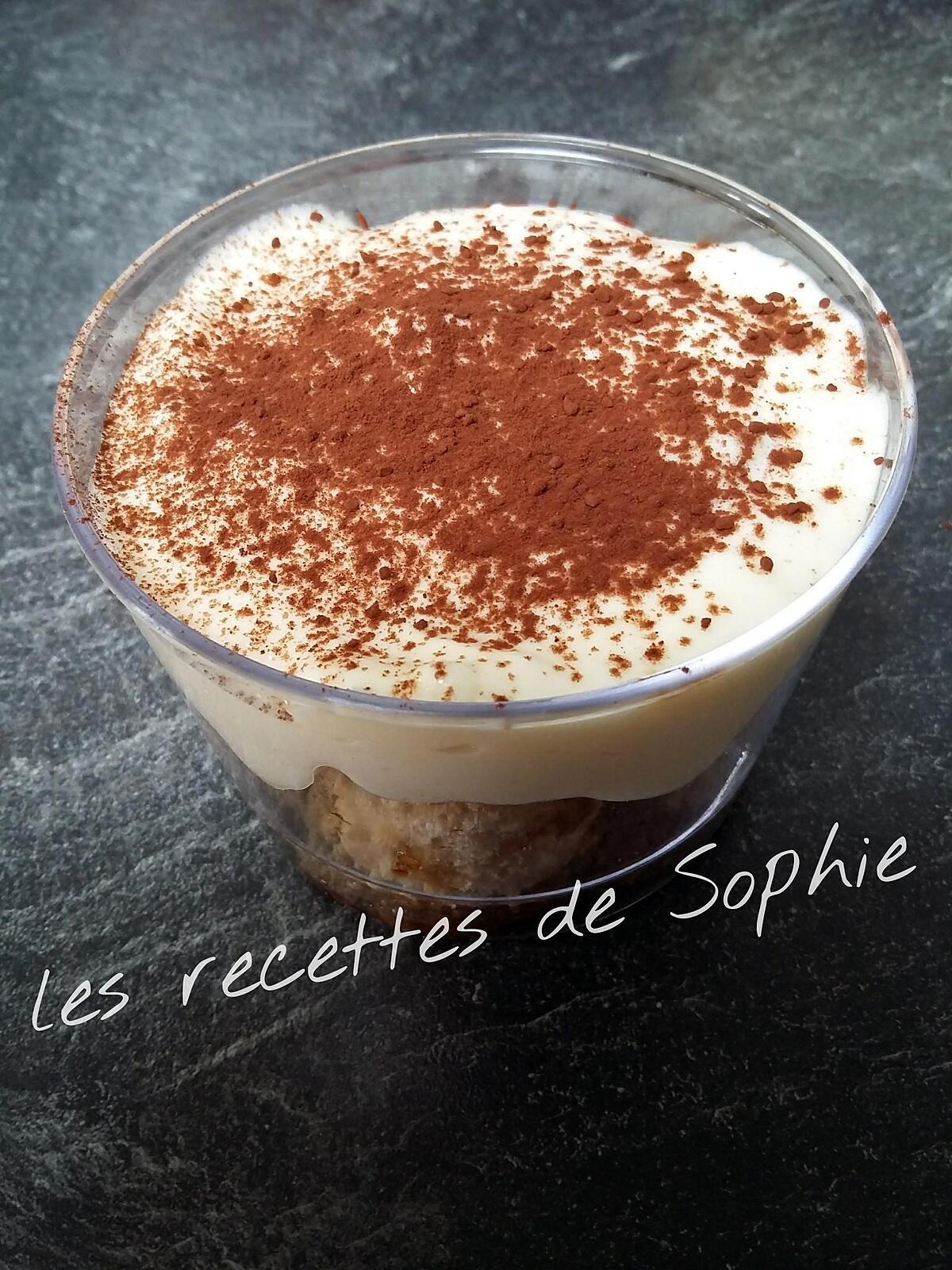 recette tiramisu en verrine