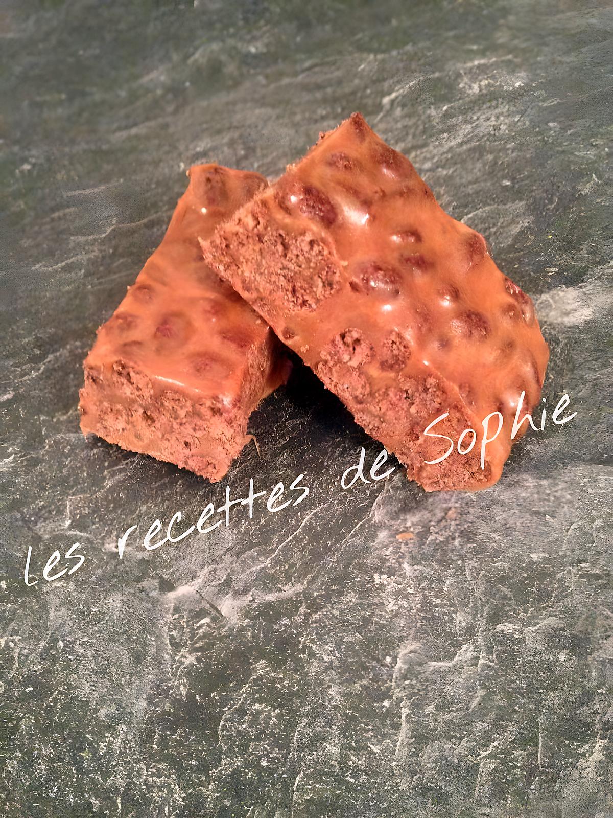 recette barre soufflées carambars chamallows