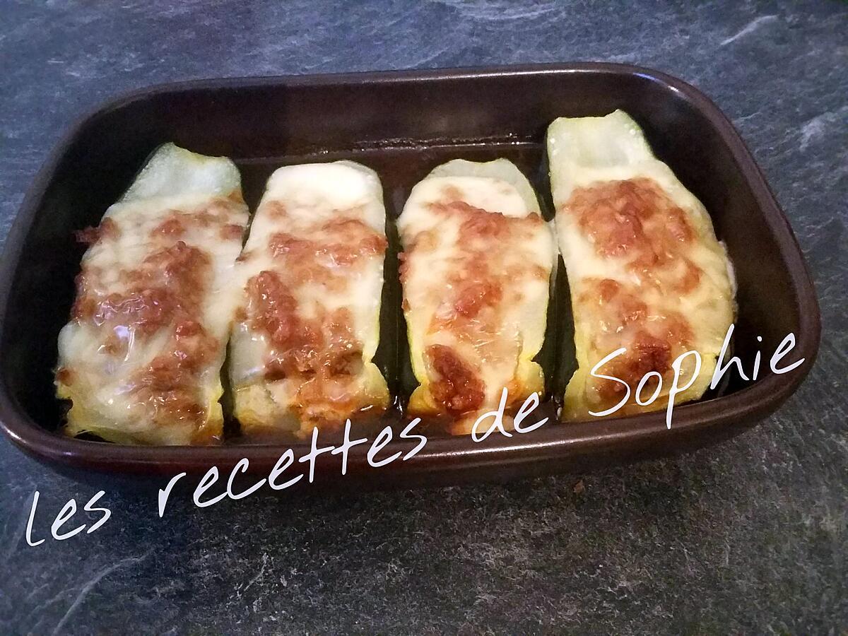 recette COURGETTES FARCIES