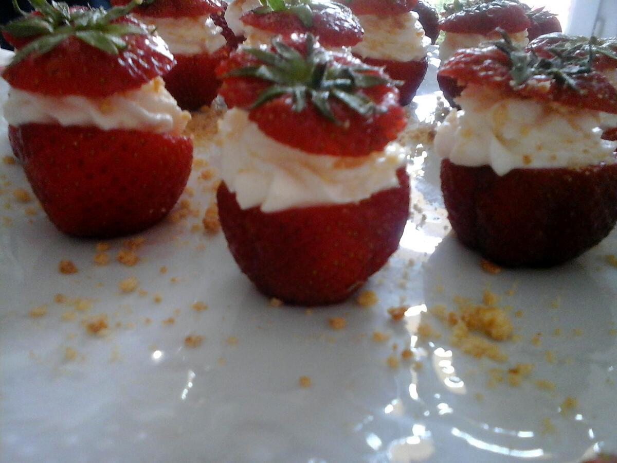 recette Bouchées de fraises