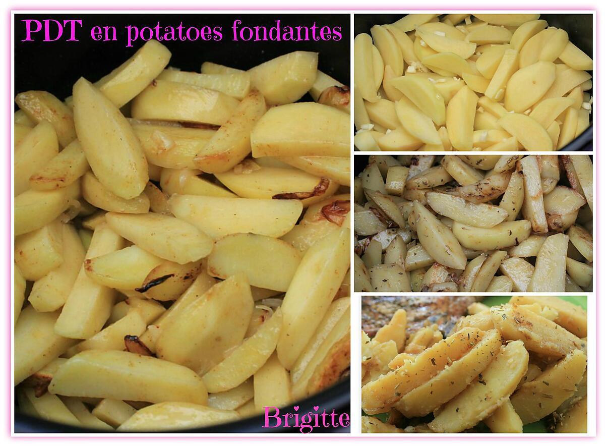 recette PDT en potatoes fondantes au COOKEO