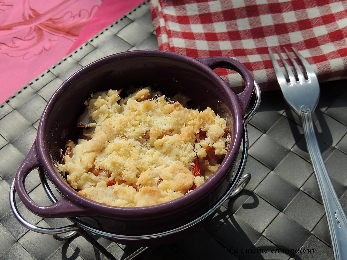 recette Crumble de tomates et bacon