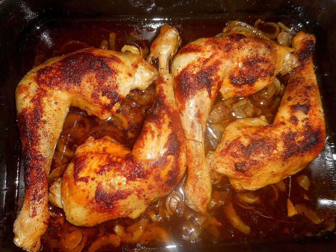 Recette de Cuisses de poulet au paprika