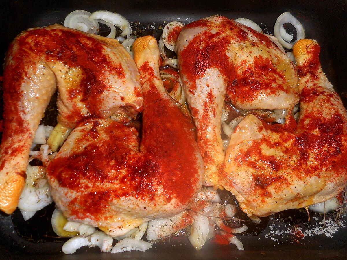 recette Cuisses de poulet au paprika