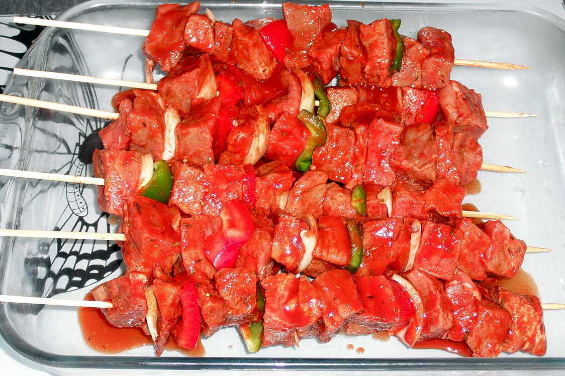 Recette de Brochettes de boeuf mexicaines