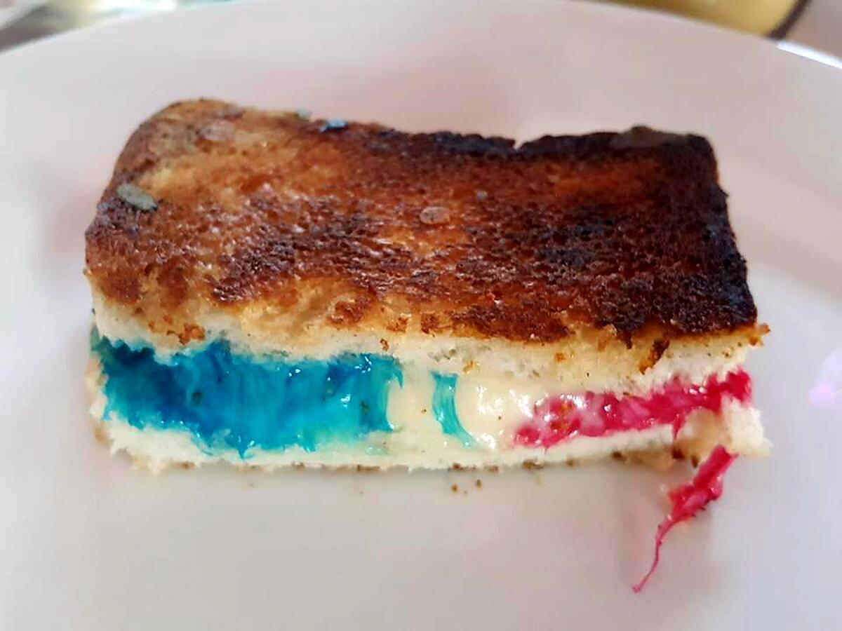 recette Croque bleu blanc rouge