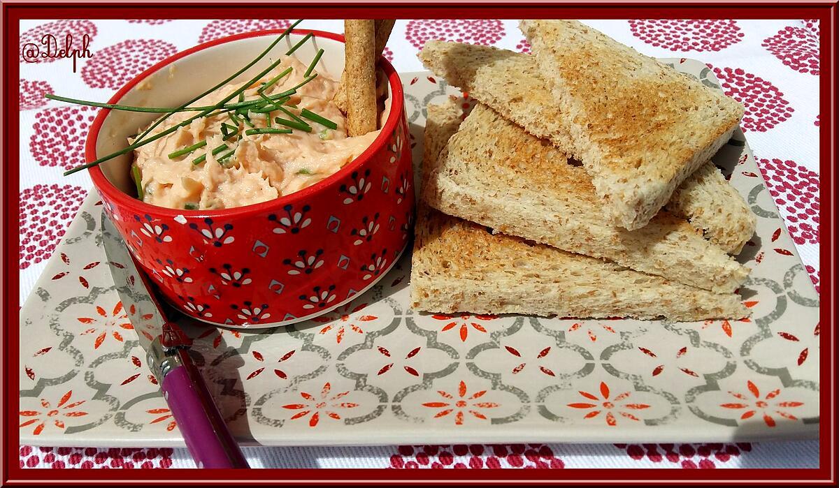 recette Rillettes aux deux saumons et ciboulette