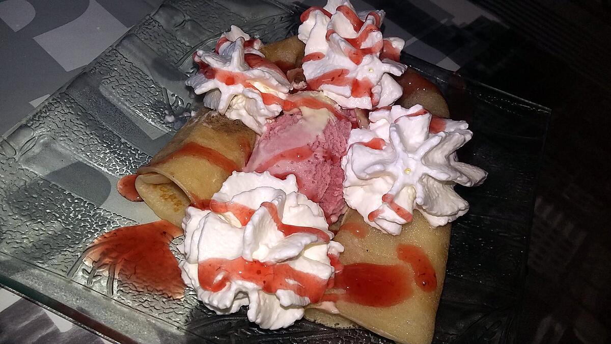 recette Crêpe gourmande a la fraise