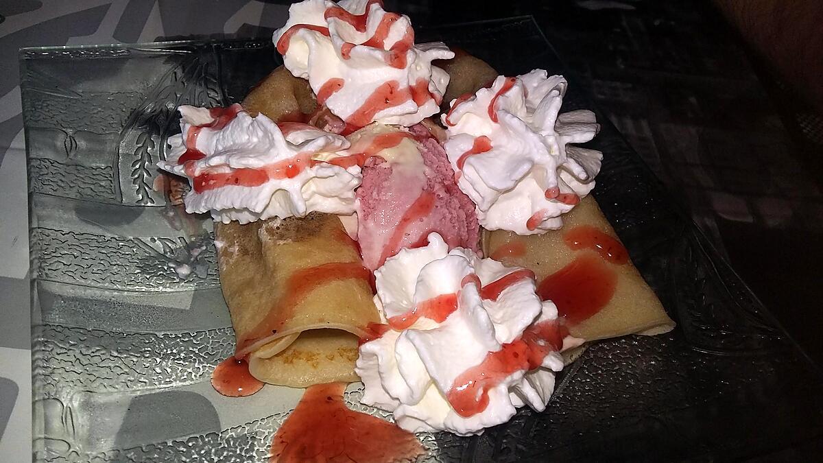 recette Crêpe gourmande a la fraise