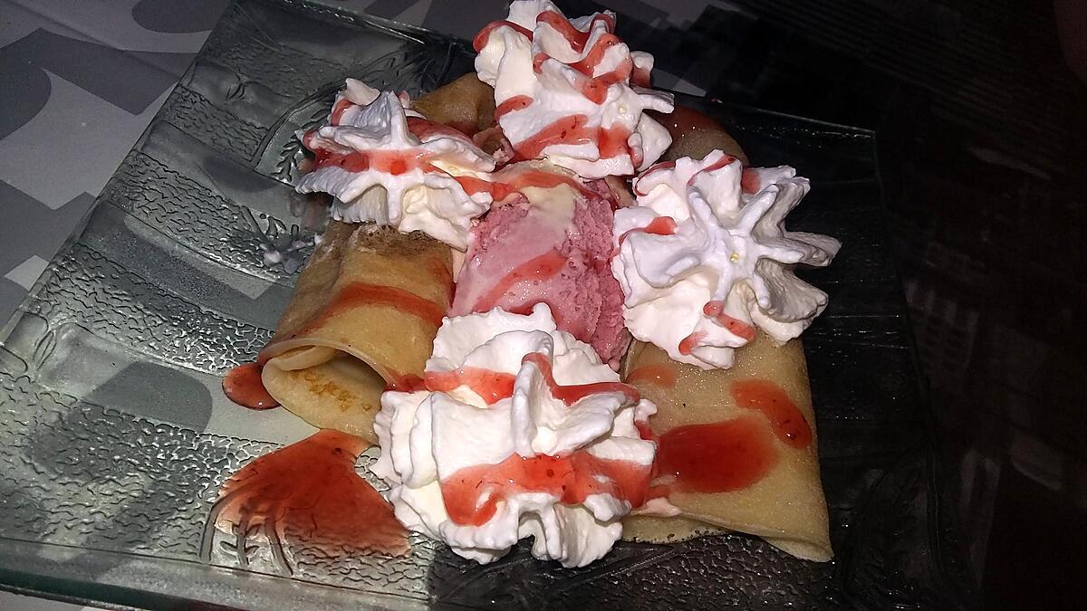 recette Crêpe gourmande a la fraise