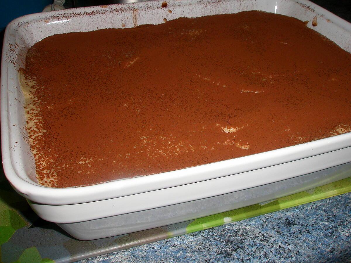 recette Tiramisu poire chocolat marron