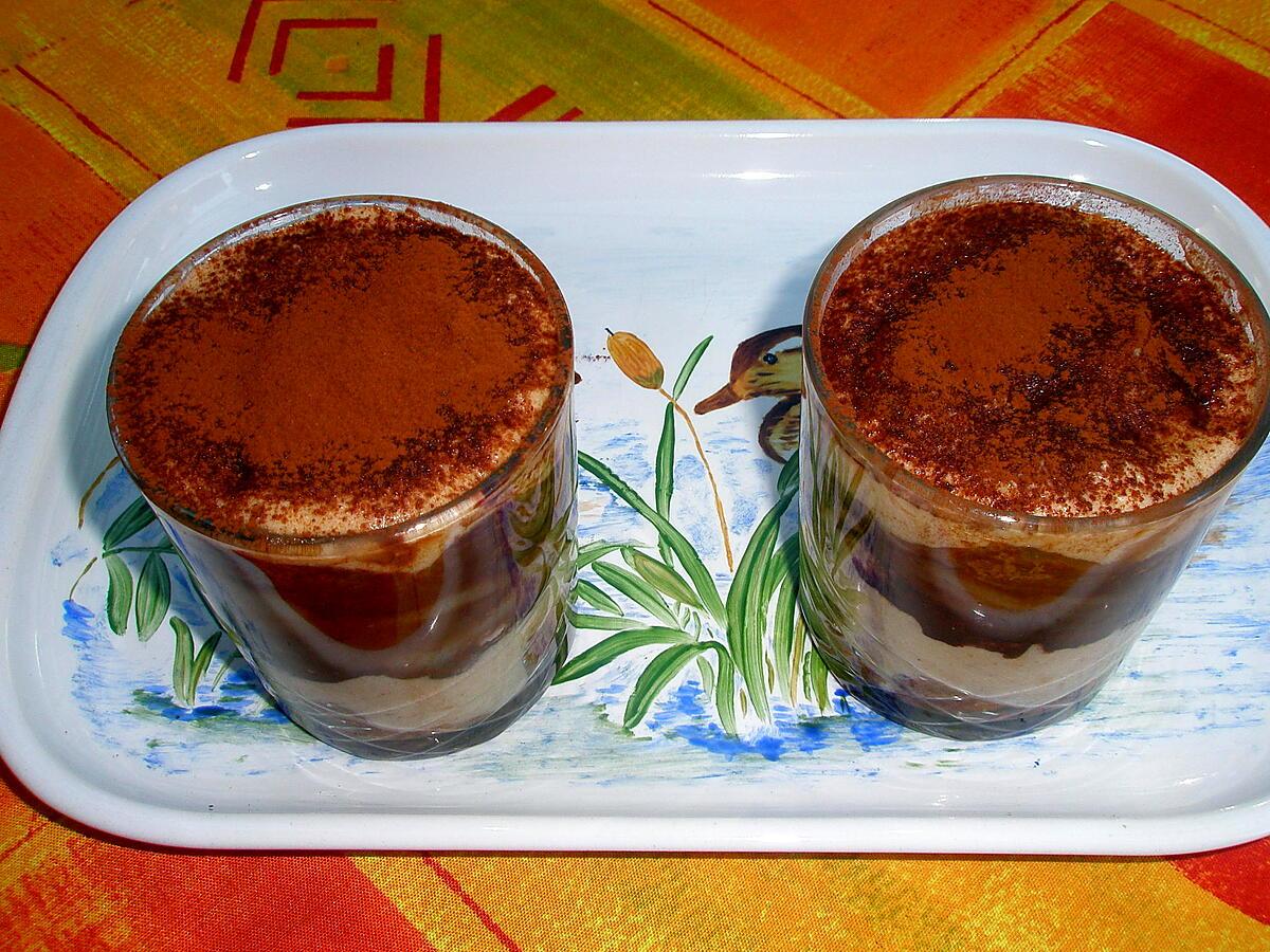 recette Tiramisu poire chocolat marron