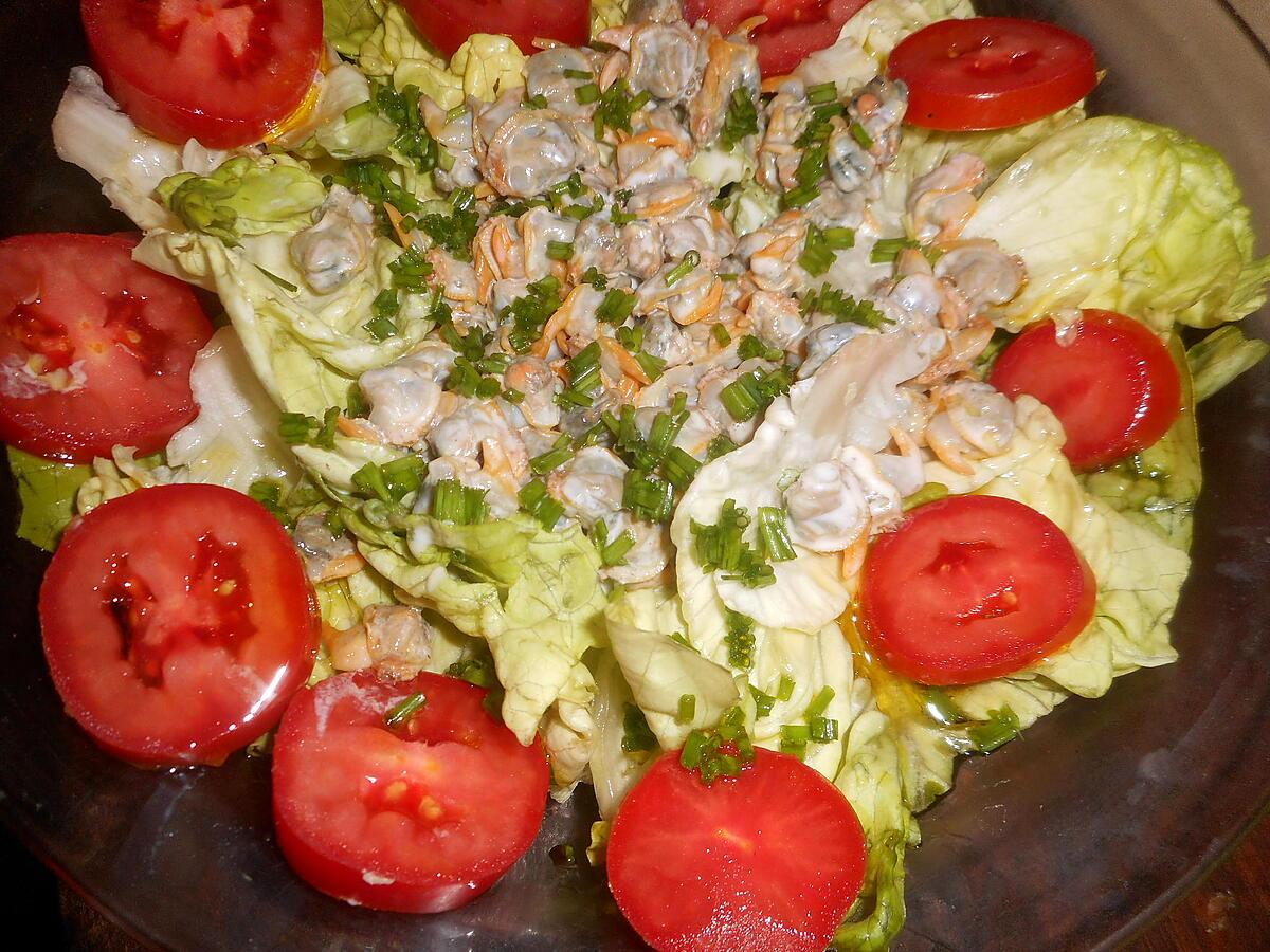 recette Salade de coques