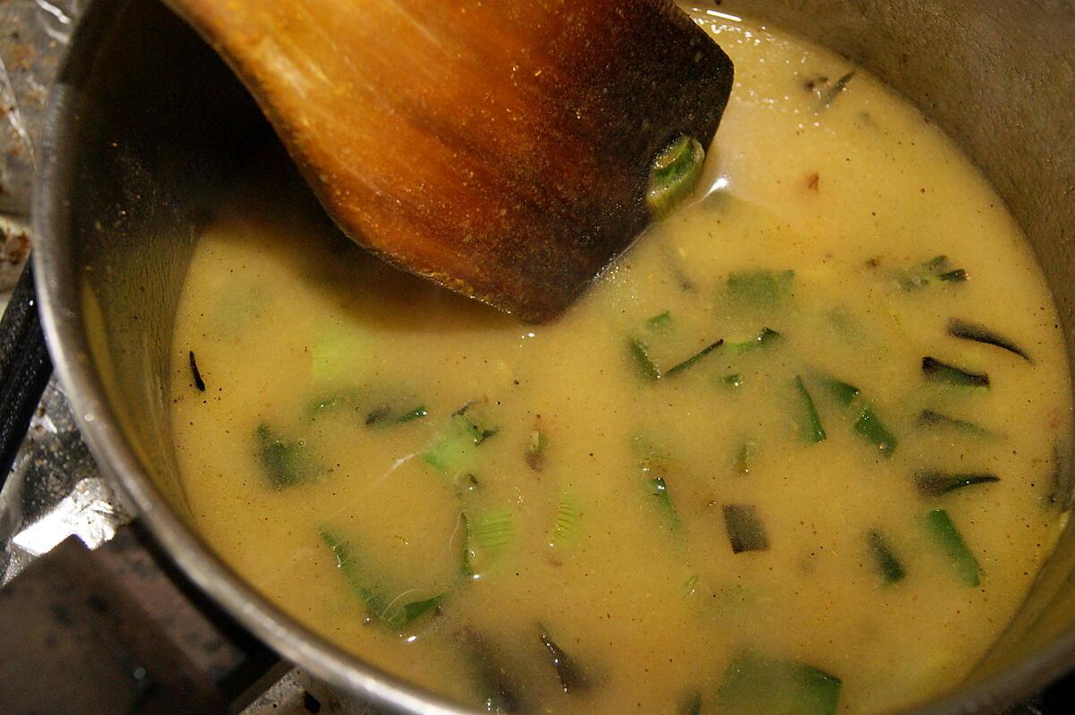 recette Filet de Loup à la sauce au curry