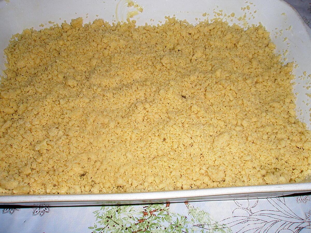 recette Compotée de rhubarbe au gingembre en crumble