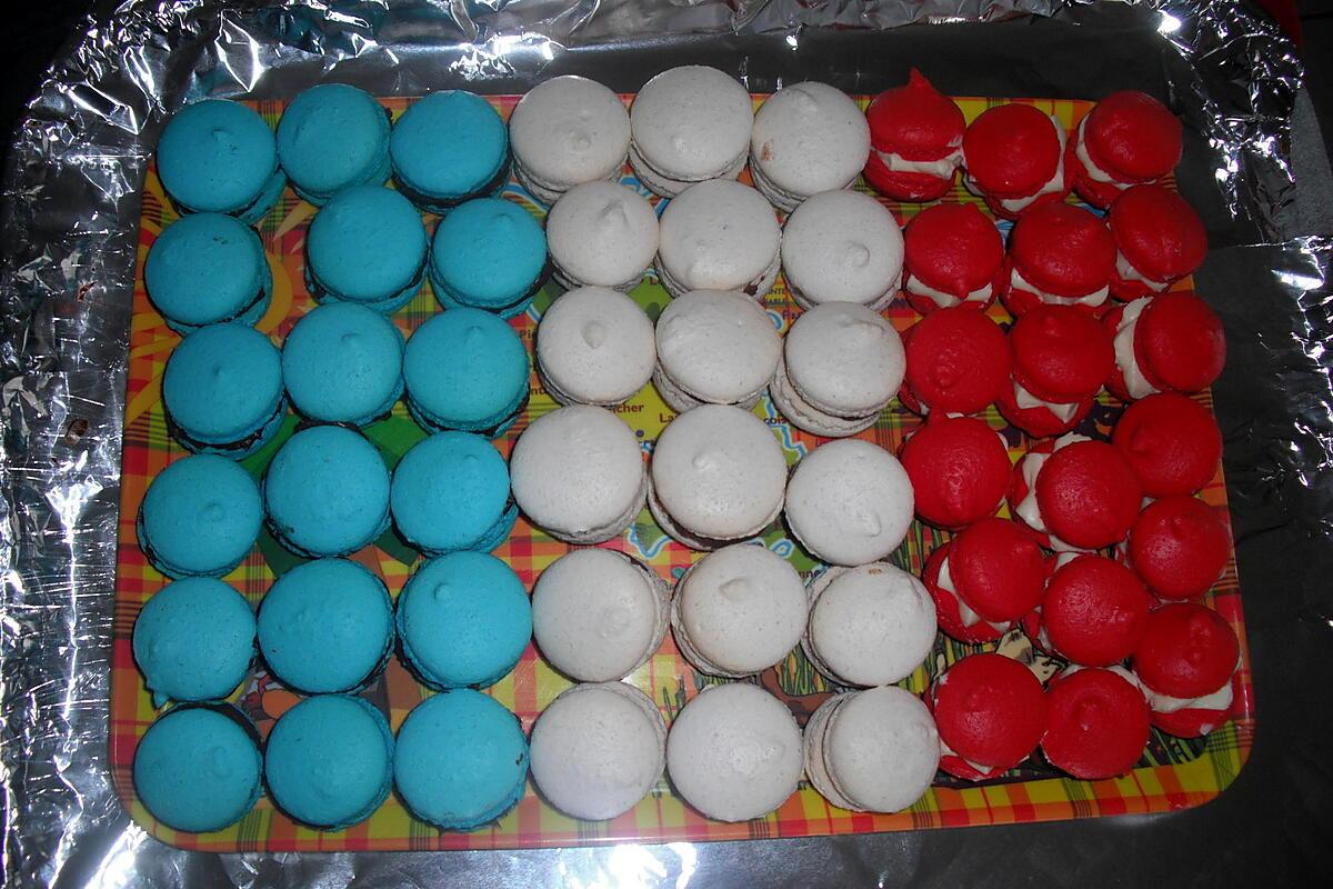 recette Drapeau macarons