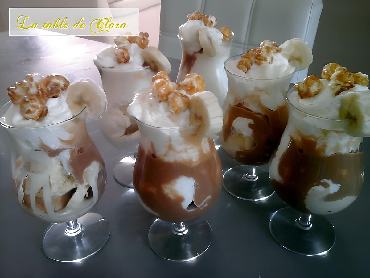 recette Banana Split en verrines